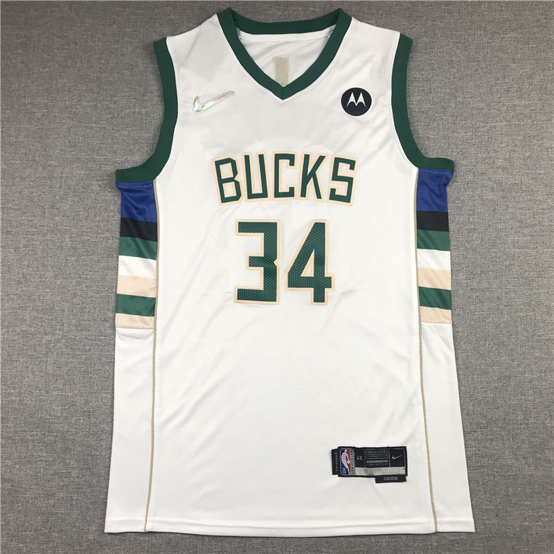 Men Milwaukee Bucks #34 Antetokounmpo White Nike 2022 Game NBA Jersey->milwaukee bucks->NBA Jersey